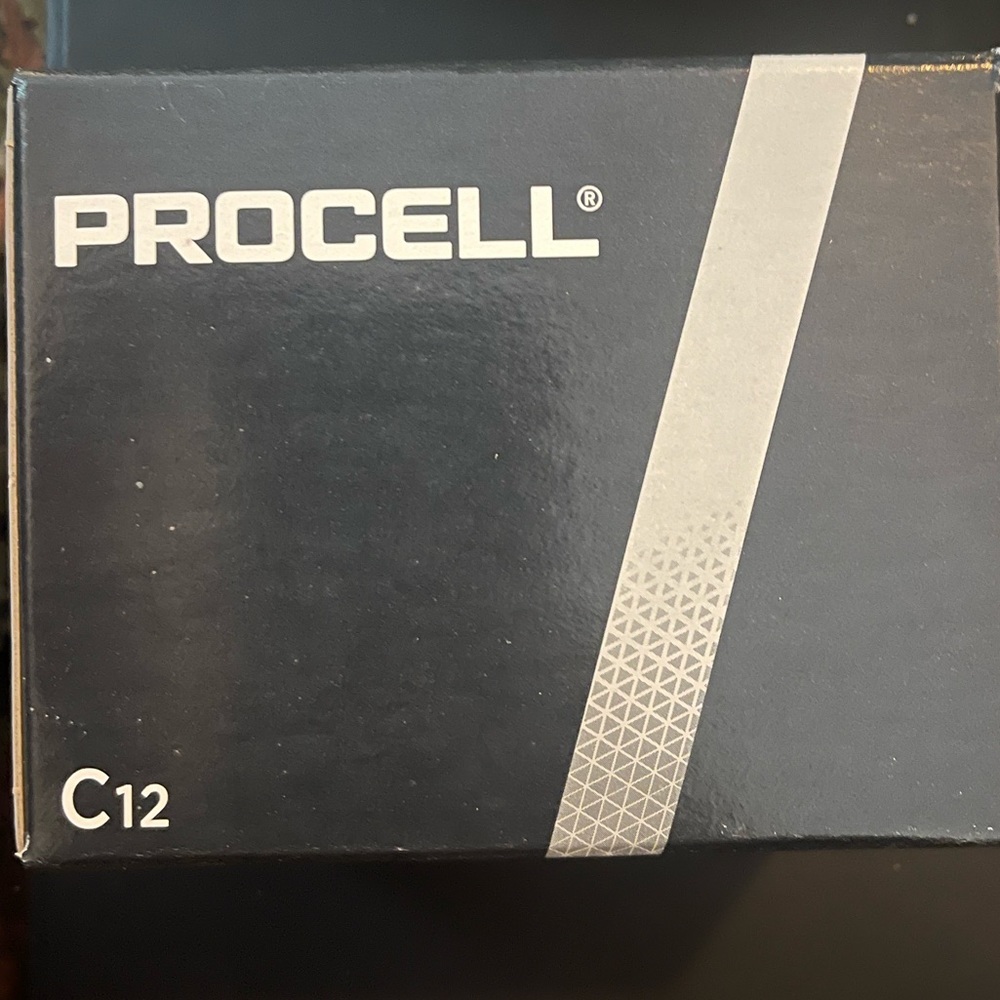 C12 procell batteries 12 per pack
